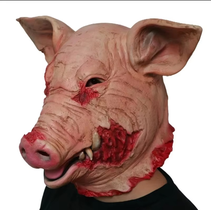 Prank Toys - 新しい面白いコスプレマスク。馬の顔を模した、いたずらや茶化しに使える抽象的なデザインの指サックマスク。コスチューム、パフォーマンス、舞台小道具、おもちゃとして。ハロウィーンのプレゼントにも最適。