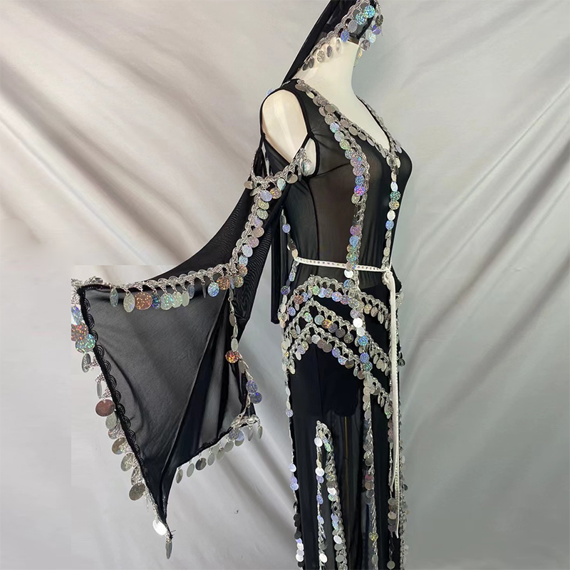 Costumes - ベリーダンス競技コスチューム、カスタマイズされたベリーダンスドレス、オリエンタルセット、バラディみすぼらしいスカート、サイディローブ、子供と大人