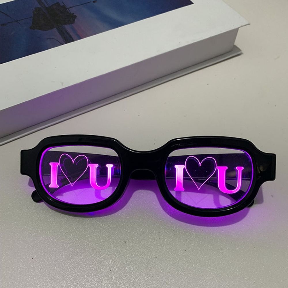 特殊効果LEDメガネ 光るネオン テクノロジー感あふれる発光 - Glow In The Dark Party Glasses のレビューと価格