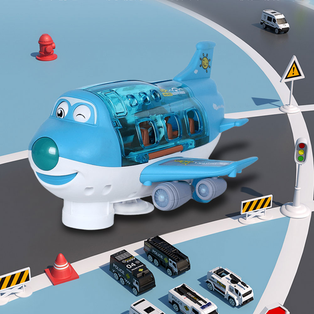 子供のおもちゃ電動飛行機航空機のおもちゃ車飛行機モデル音楽シ - Novelty Gifts のレビューと価格